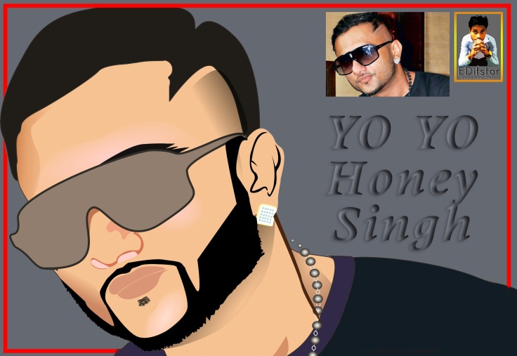 Digital Sketch For - @yyhsofficial “ YO YO HONEY SINGH MAKHNA LOOK